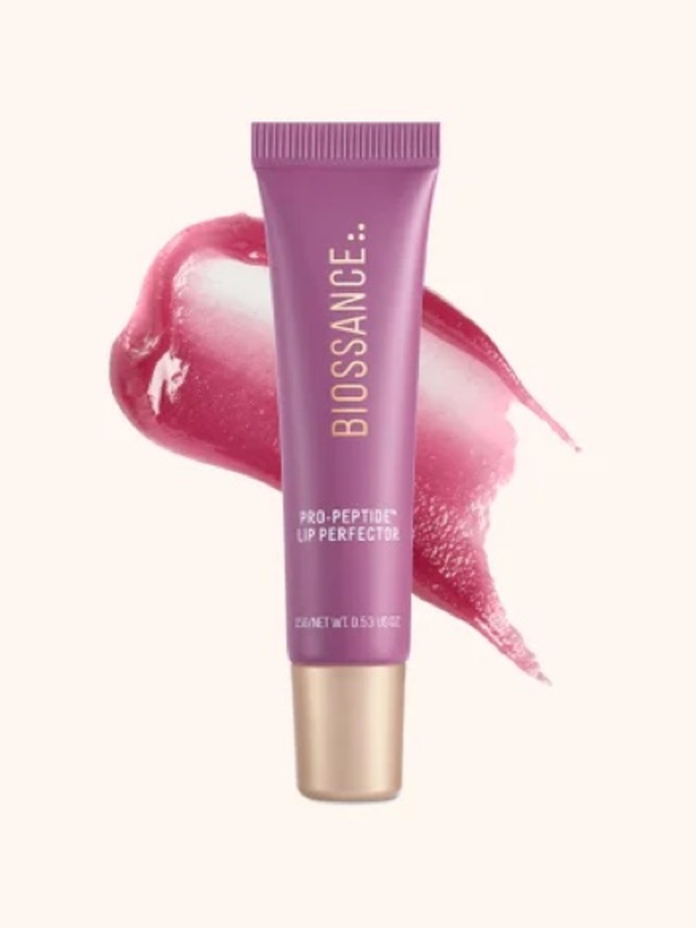 Biossance Pro-Peptide Lip Perfector - Supernova 24 hour moisture vegan balm NIB